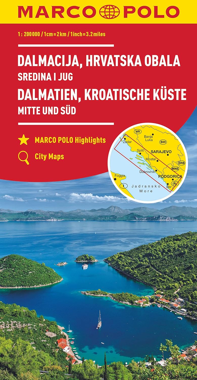 Kroatiska kusten södra Marco Polo