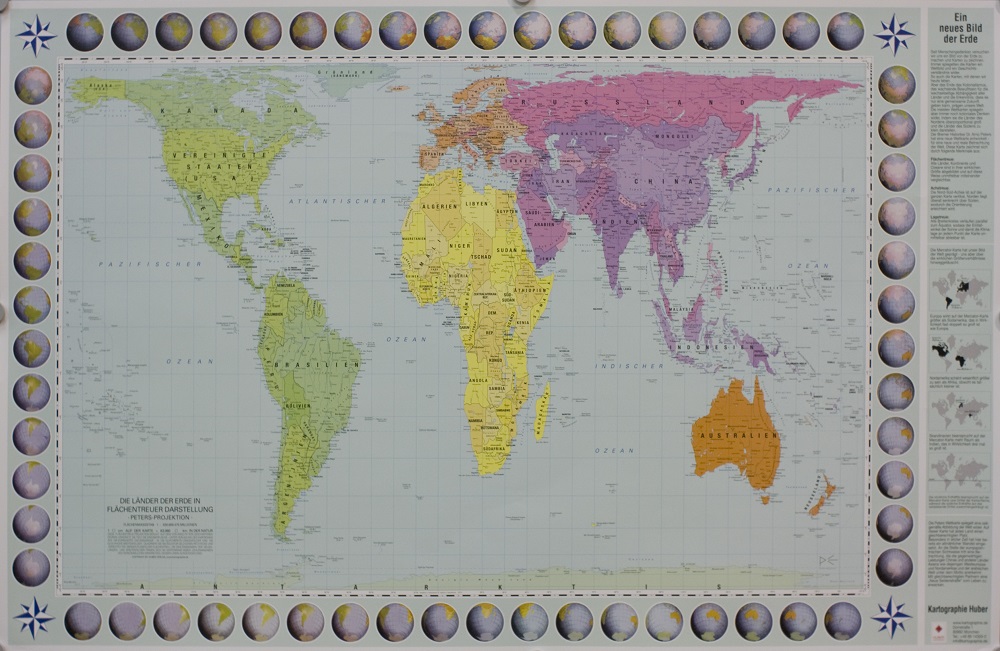 Peters Projection World map