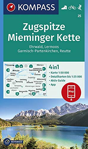 25 Kompass Wanderkarte