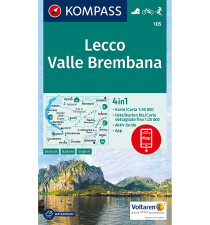 105 Kompass Wanderkarte