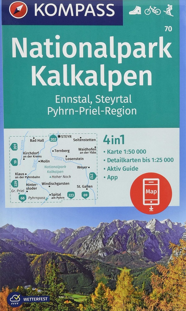 70 Kompass Wanderkarte