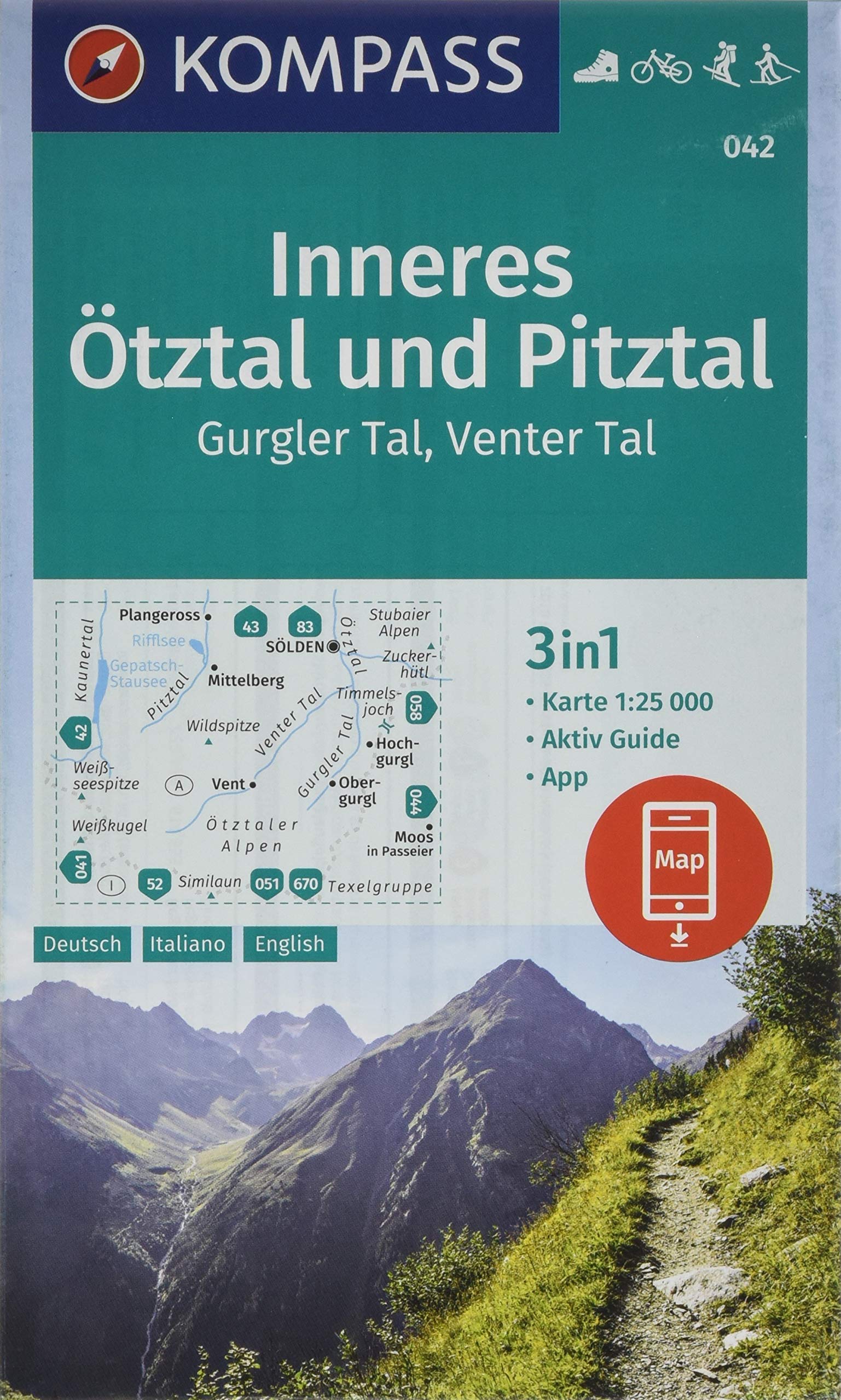 042 Kompass Wanderkarte