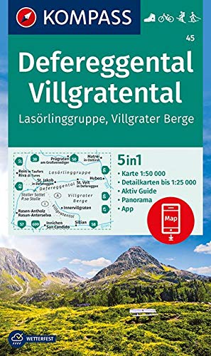 45 Kompass Wanderkarte