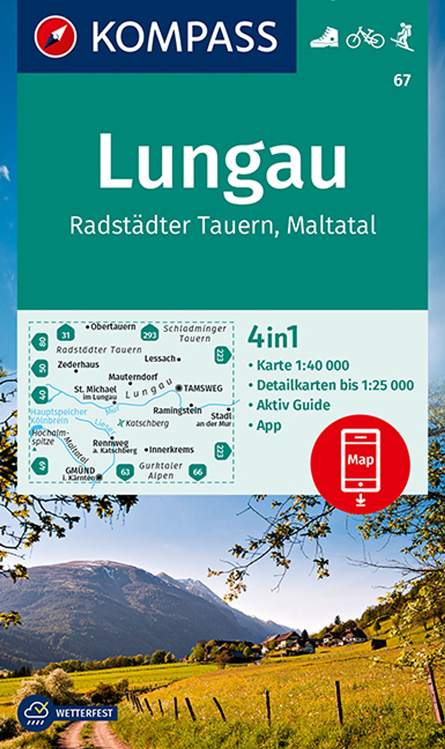 67 Kompass Wanderkarte