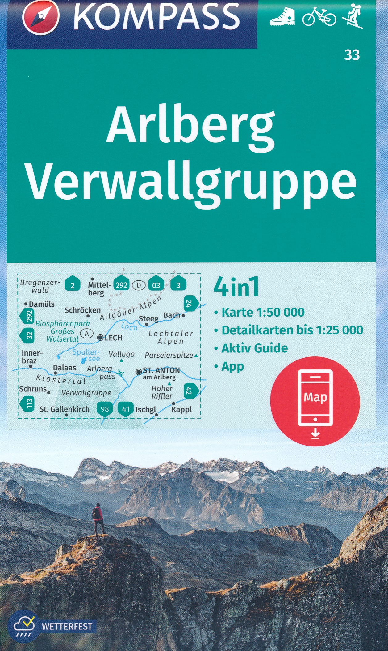 33 Kompass Wanderkarte
