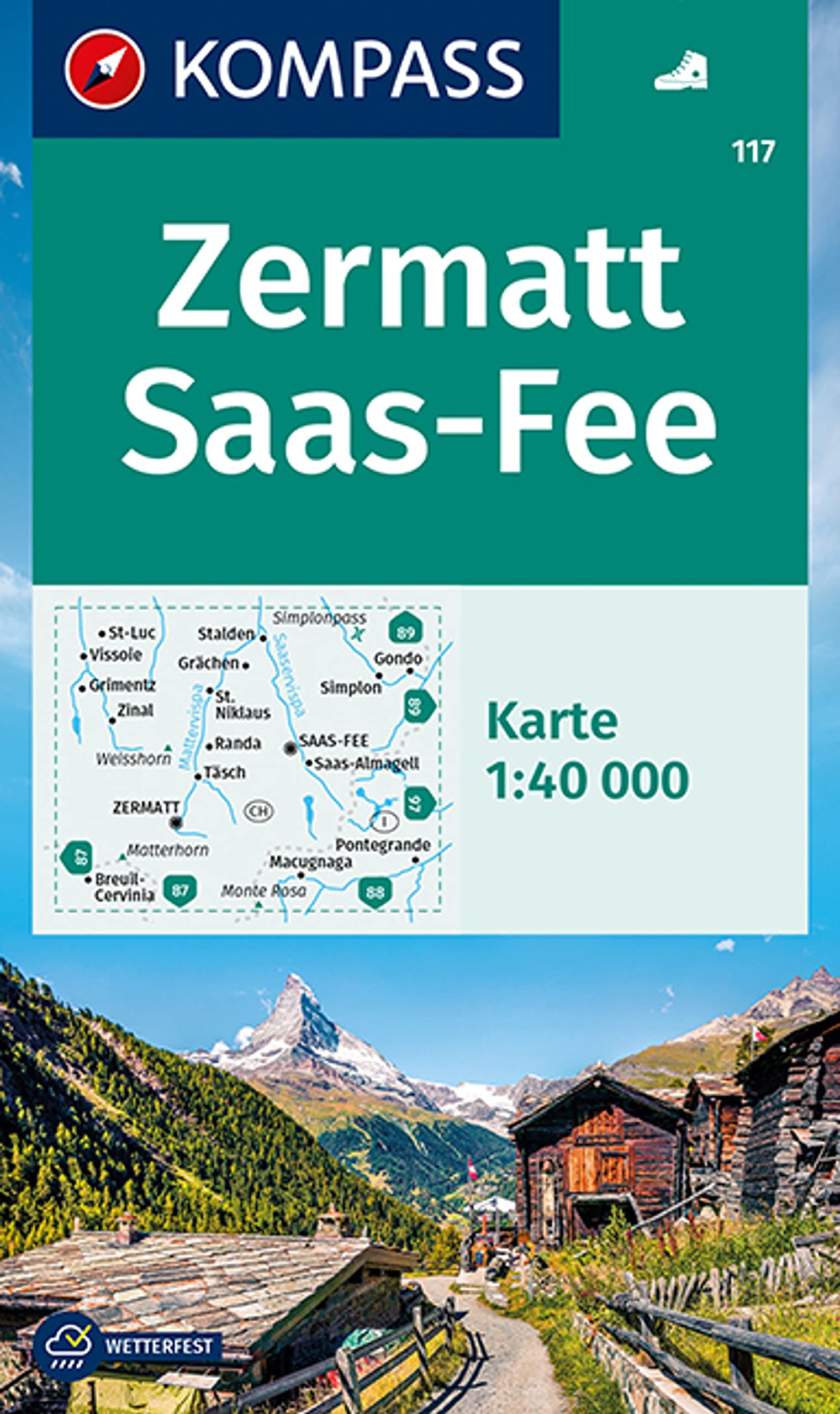 117 Kompass Wanderkarte