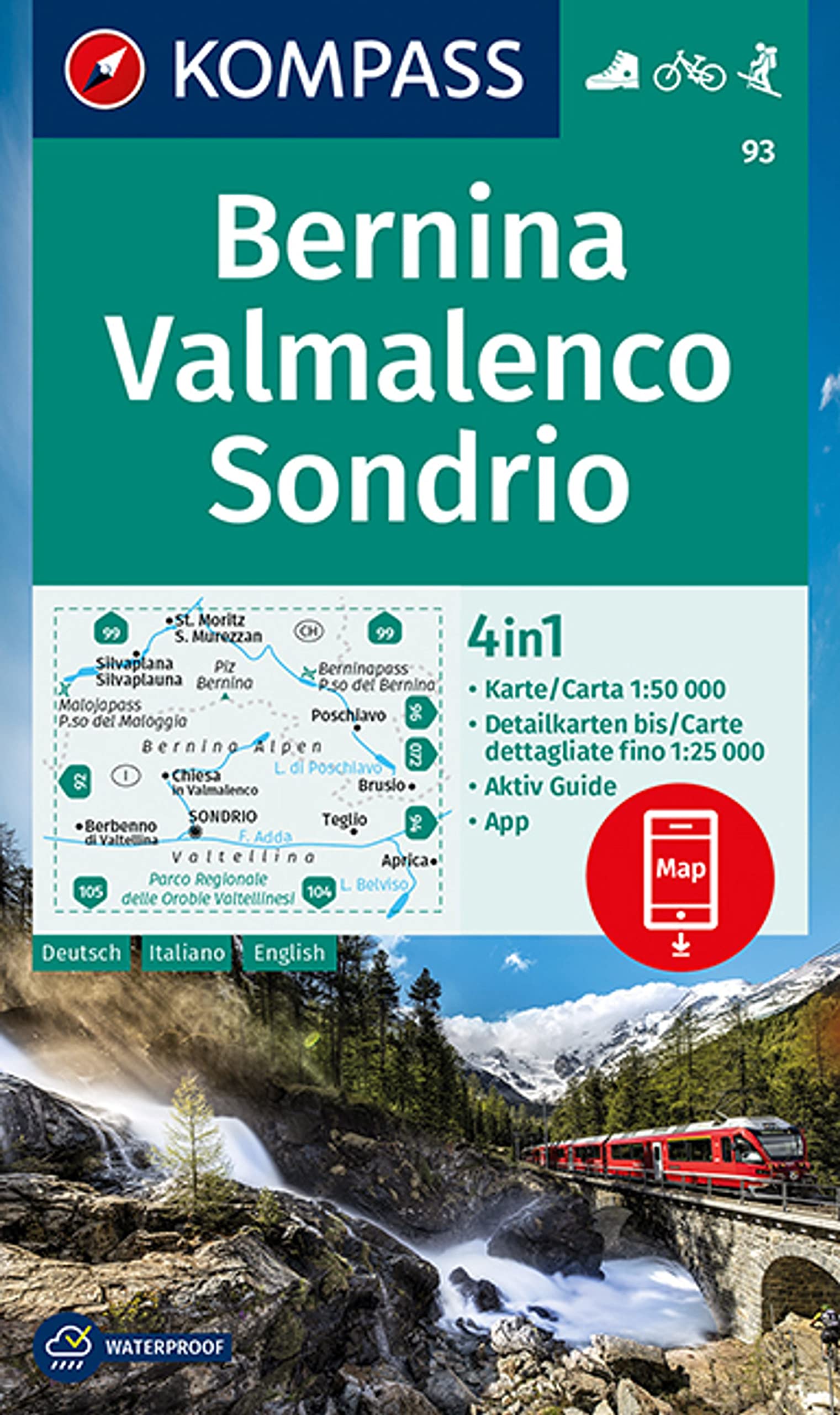 93 Kompass Wanderkarte