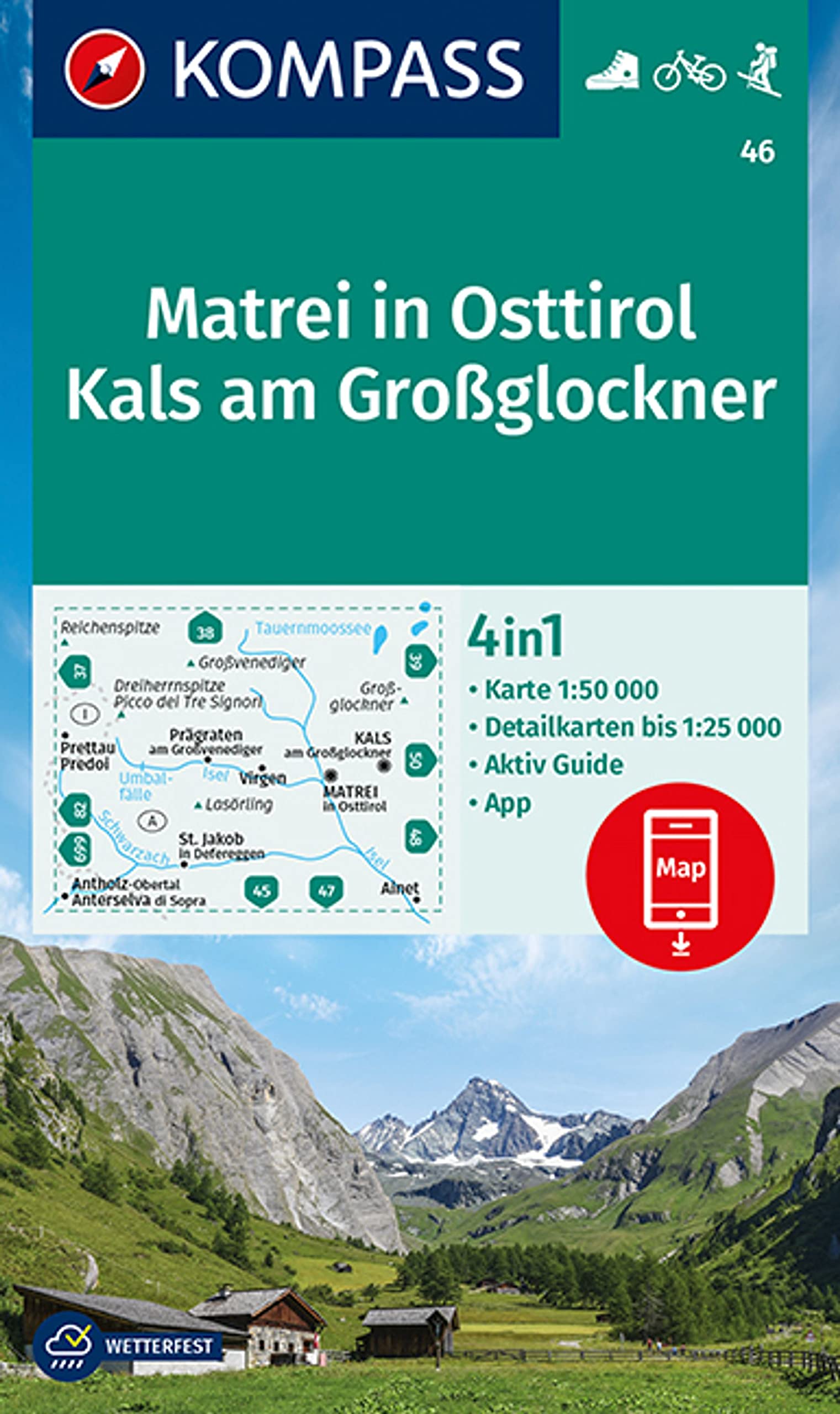 46 Kompass Wanderkarte