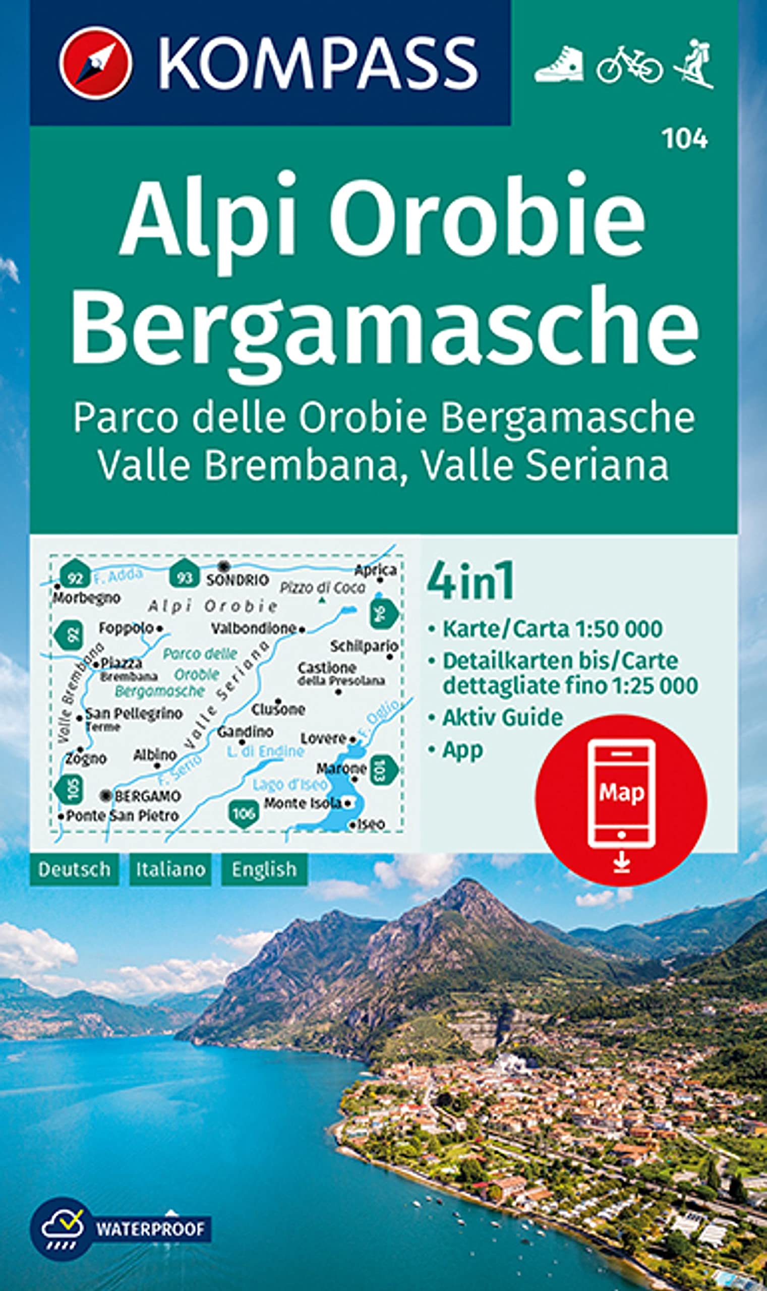 104 Kompass Wanderkarte