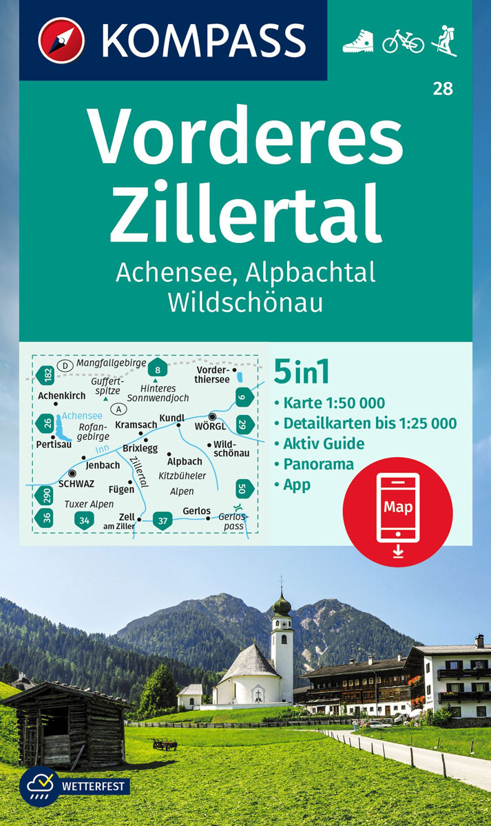 28 Kompass Wanderkarte