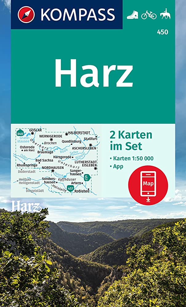 450 Kompass Wanderkarte