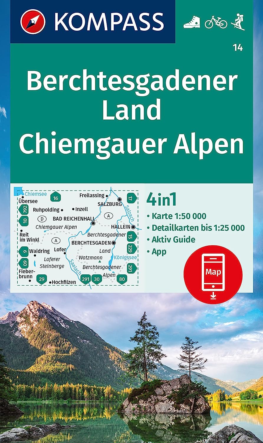 14 Kompass Wanderkarte