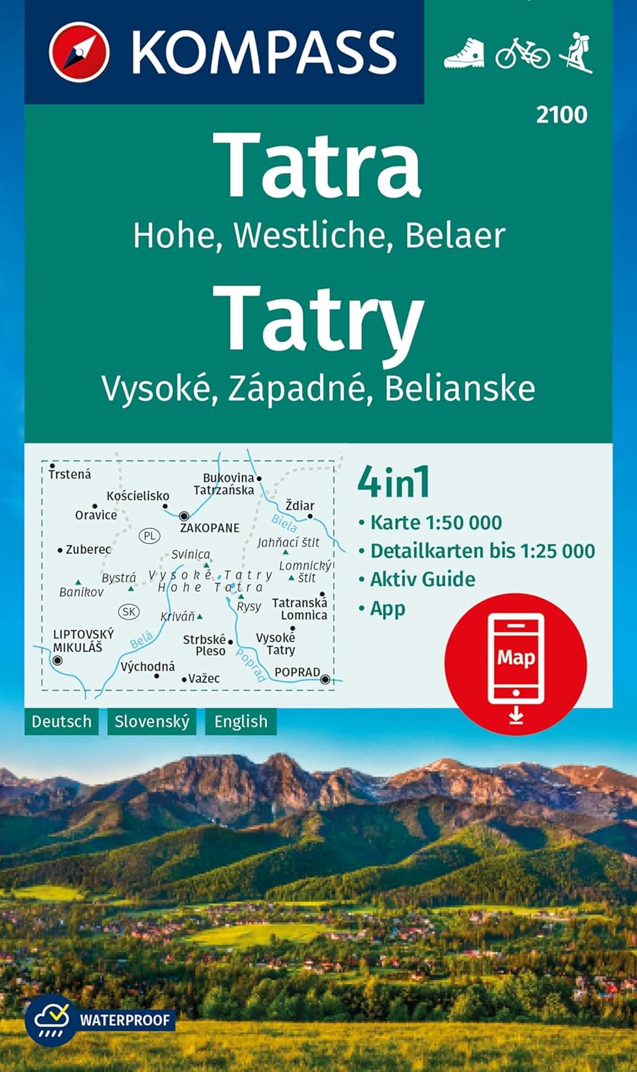 2100 Kompass Wanderkarte