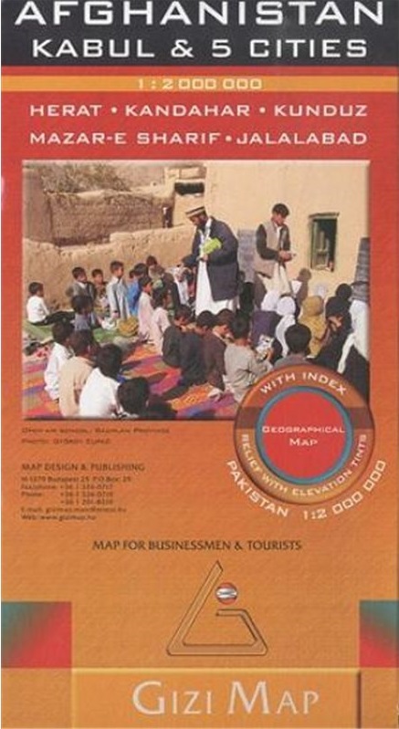 Afghanistan Kabul & 5 Cities GiziMap