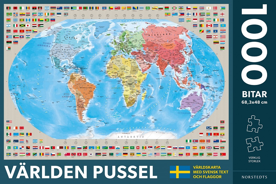 Världen Pussel 1000 bitar