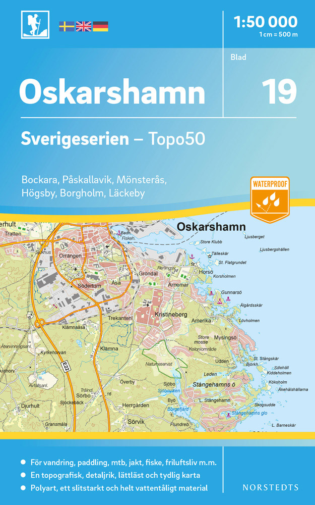 19 Oskarshamn Sverigeserien 1:50 000