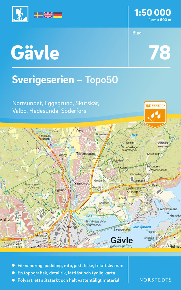 78 Gävle Sverigeserien 1:50 000