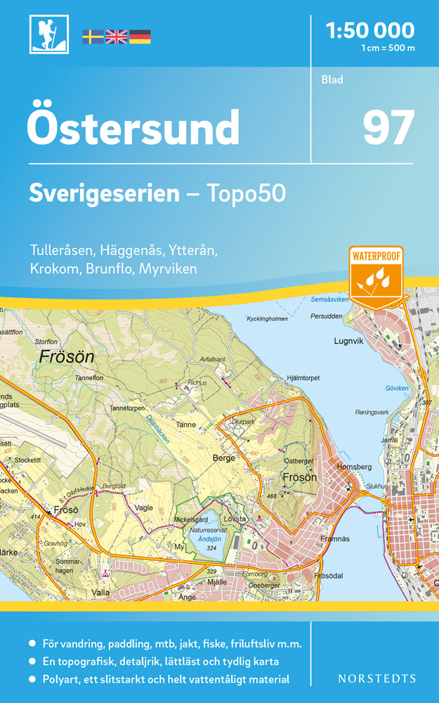 97 Östersund Sverigeserien 1:50 000