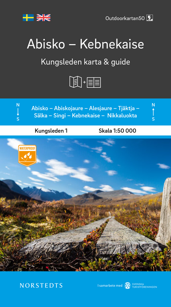 Kungsleden 1 Abisko Kebnekaise karta och guide Outdoorkartan