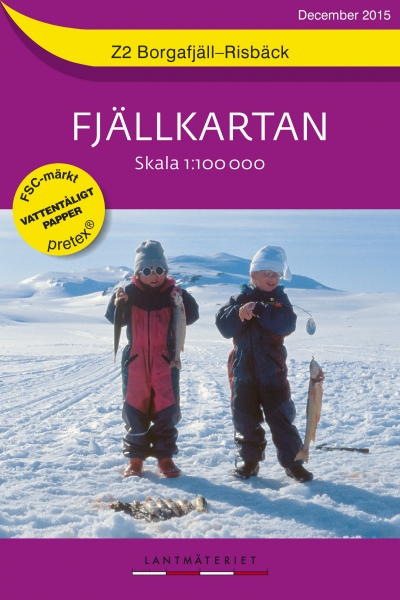 Z2 Borgafjäll-Risbäck Fjällkarta