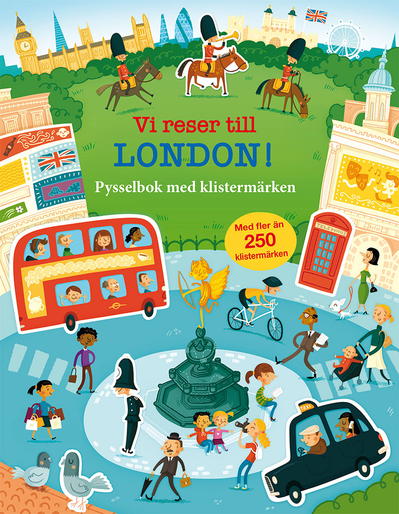 Vi reser till London - pysselbok med klistermärken