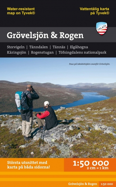 Grövelsjön Rogen 1:50 000 Calazo