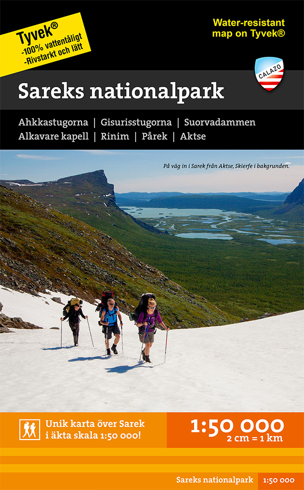 Sareks nationalpark 1:50 000 Calazo
