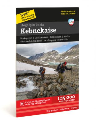 Högalpin karta Kebnekaise Calazo