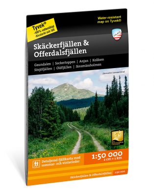 Skäckerfjällen & Offerdalsfjällen 1:50 000 Calazo