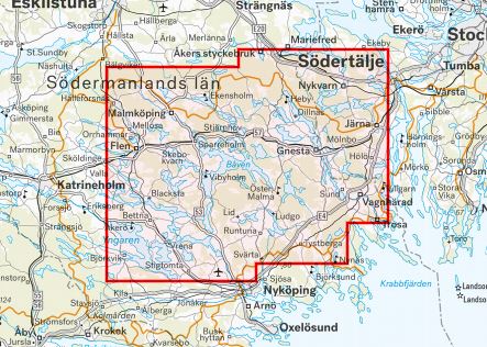 Skridskokarta Båven Marvikarna Yngern Calazo
