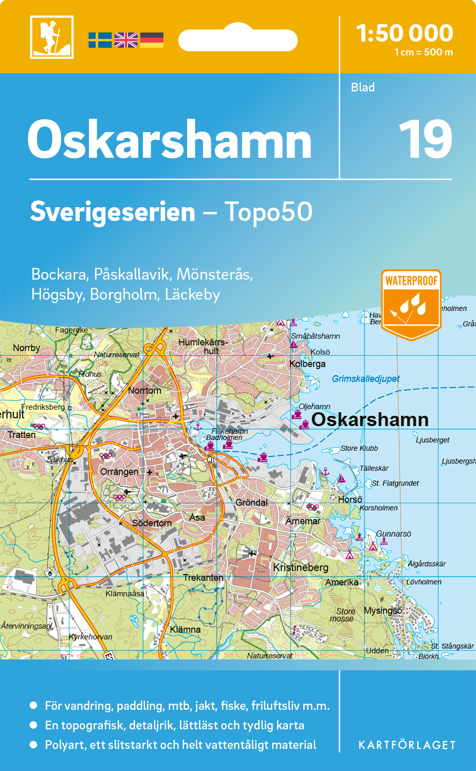 19 Oskarshamn Sverigeserien 1:50 000