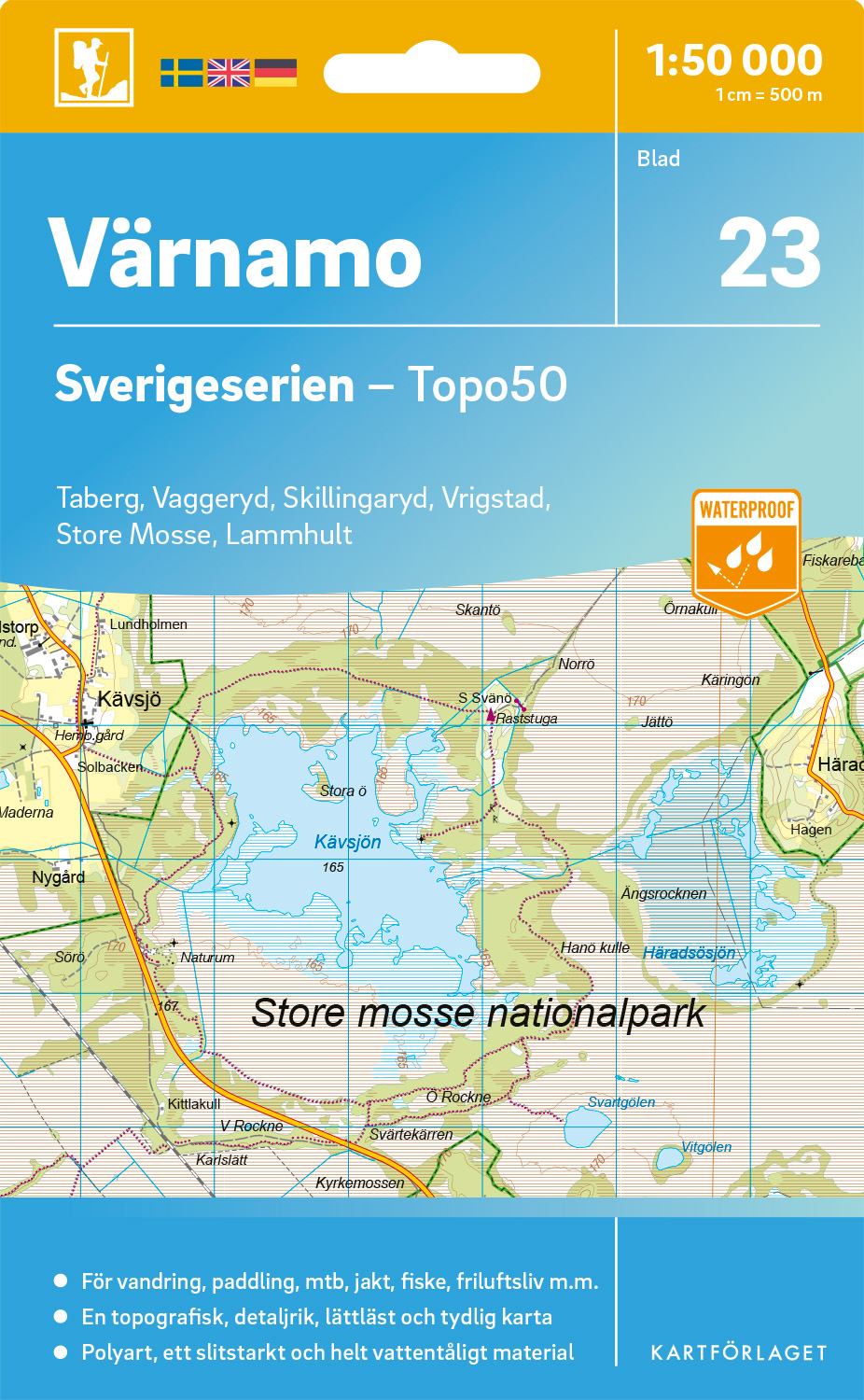 23 Värnamo Sverigeserien 1:50 000