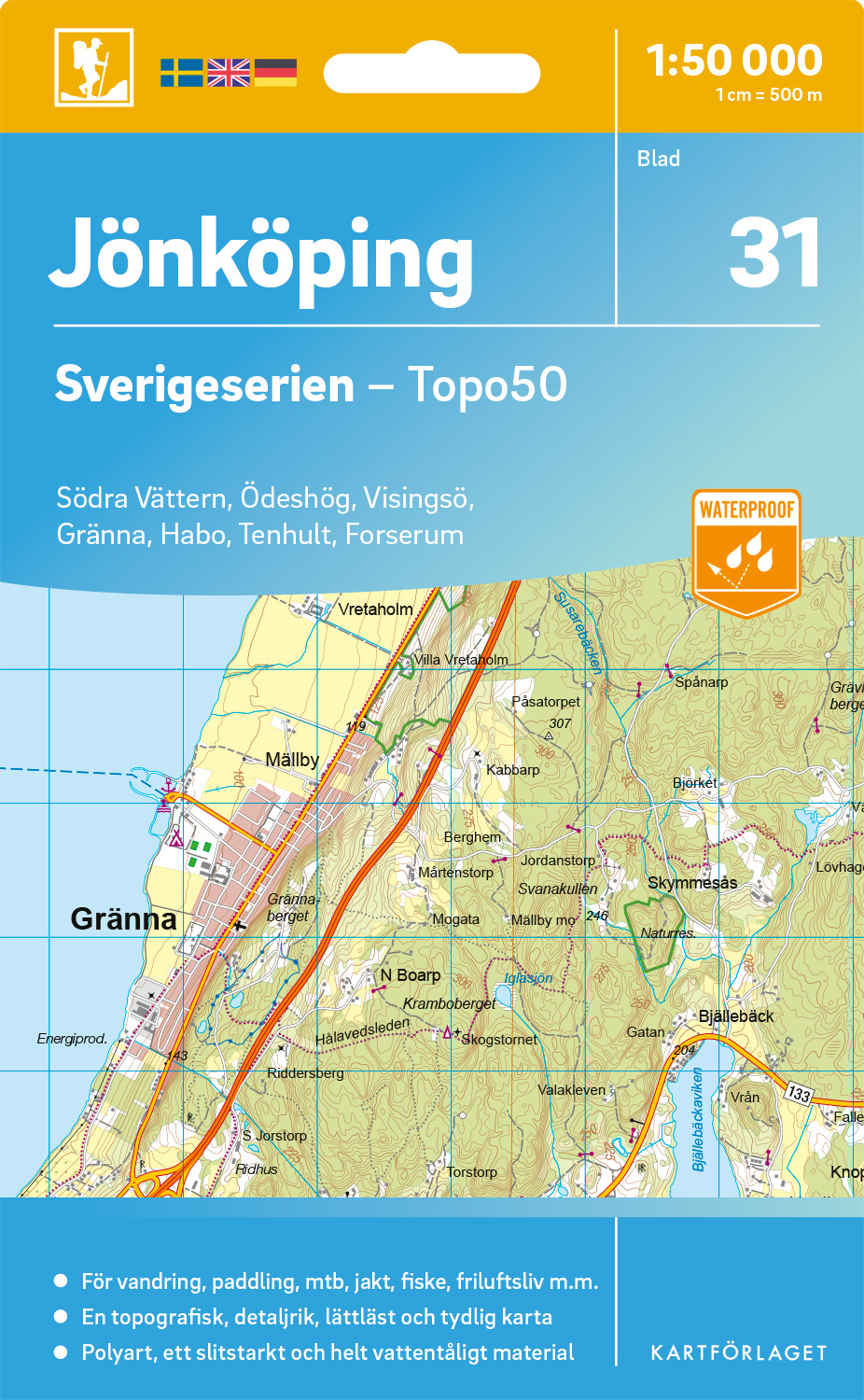 31 Jönköping Sverigeserien 1:50 000