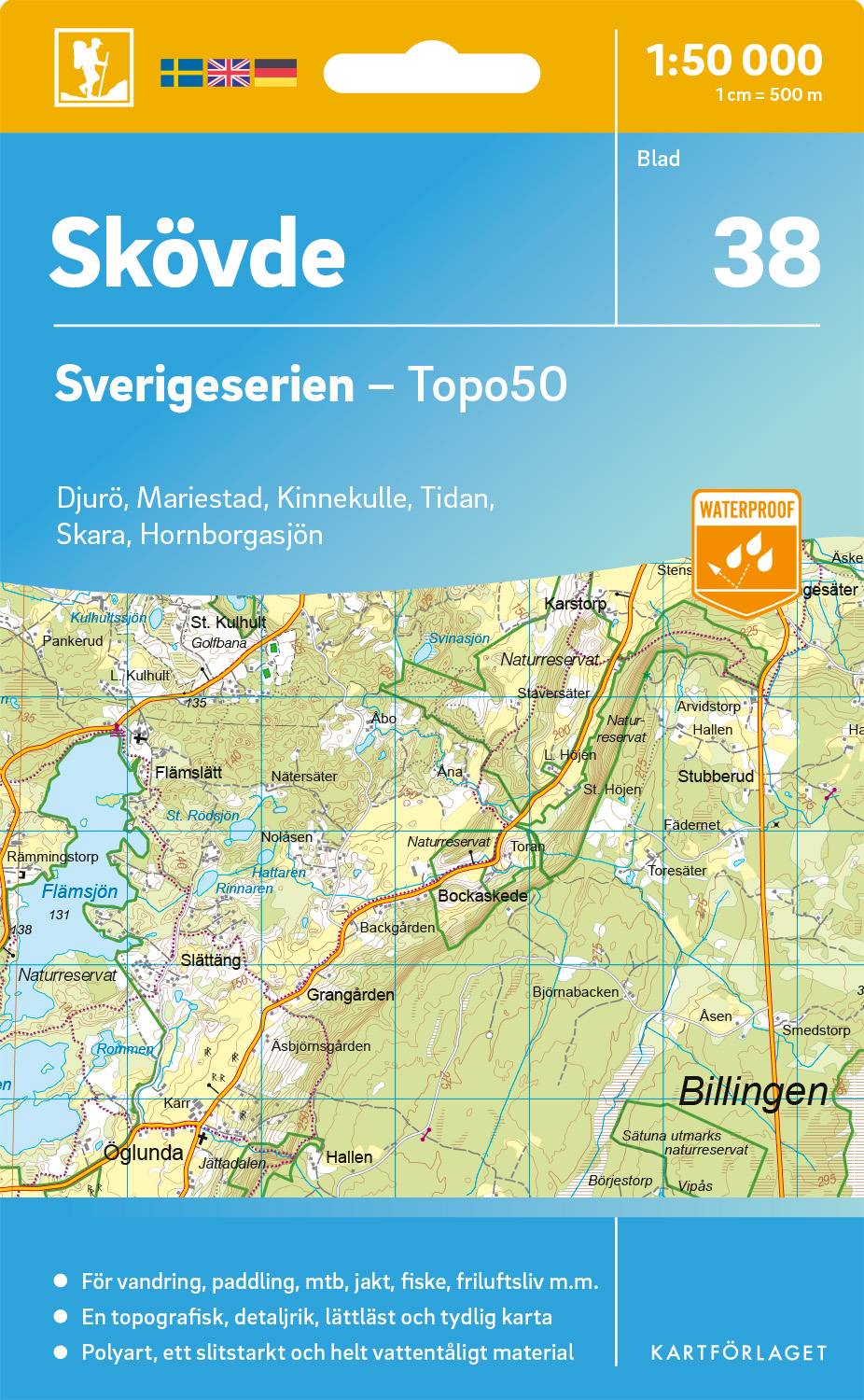38 Skövde Sverigeserien 1:50 000