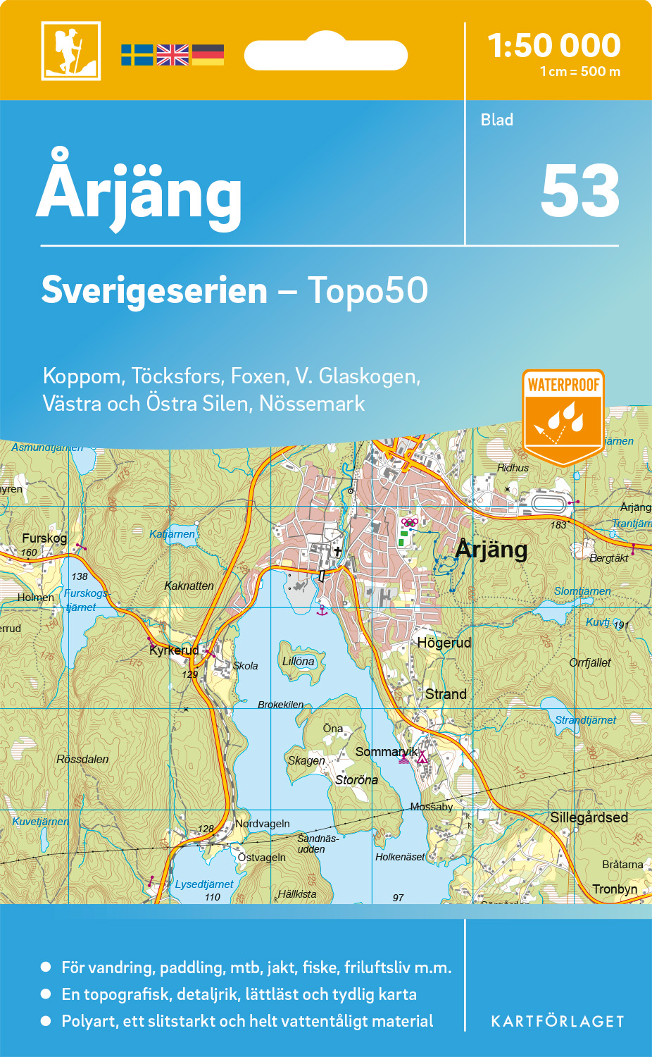 53 Årjäng Sverigeserien 1:50 000