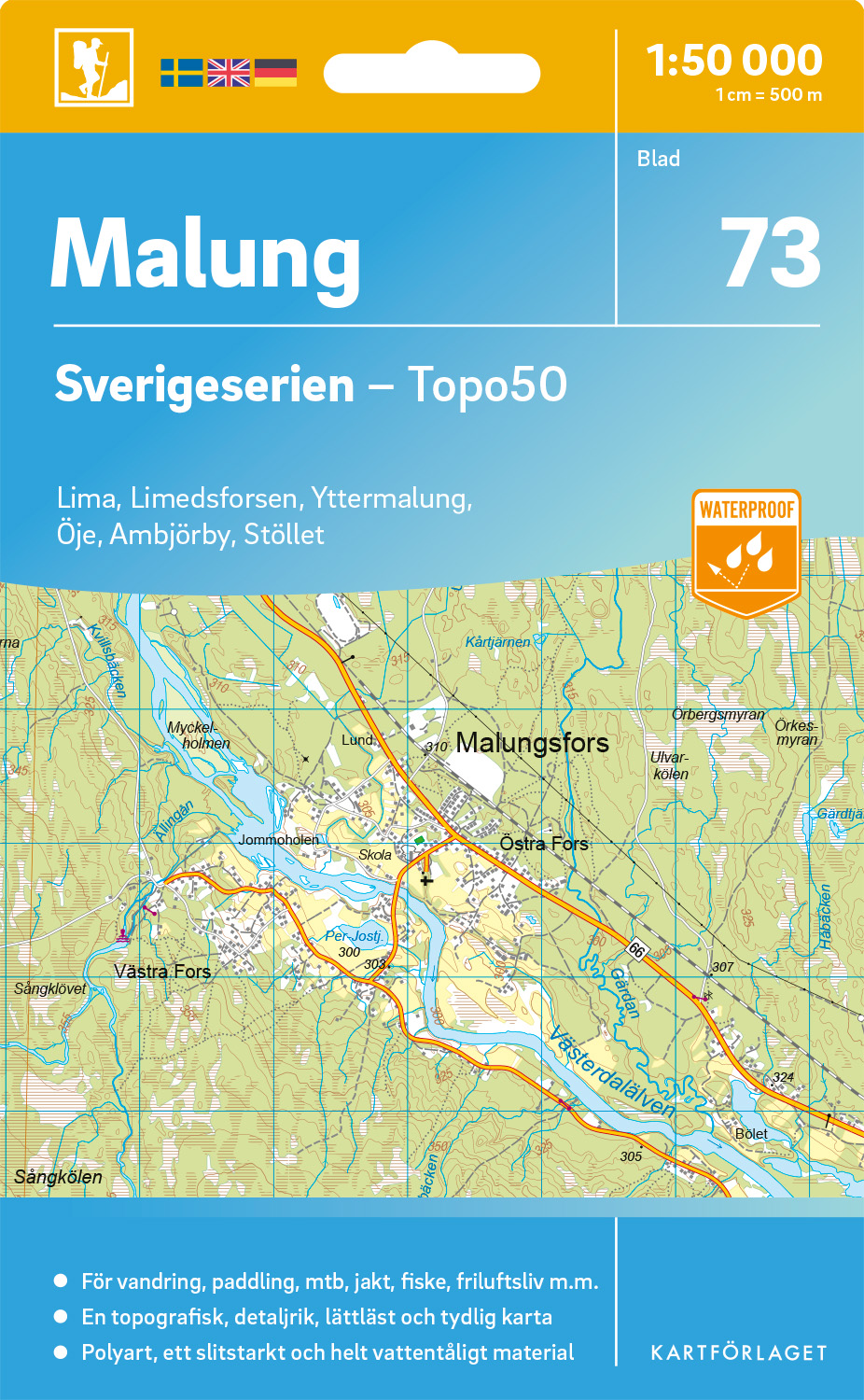 73 Malung Sverigeserien 1:50 000