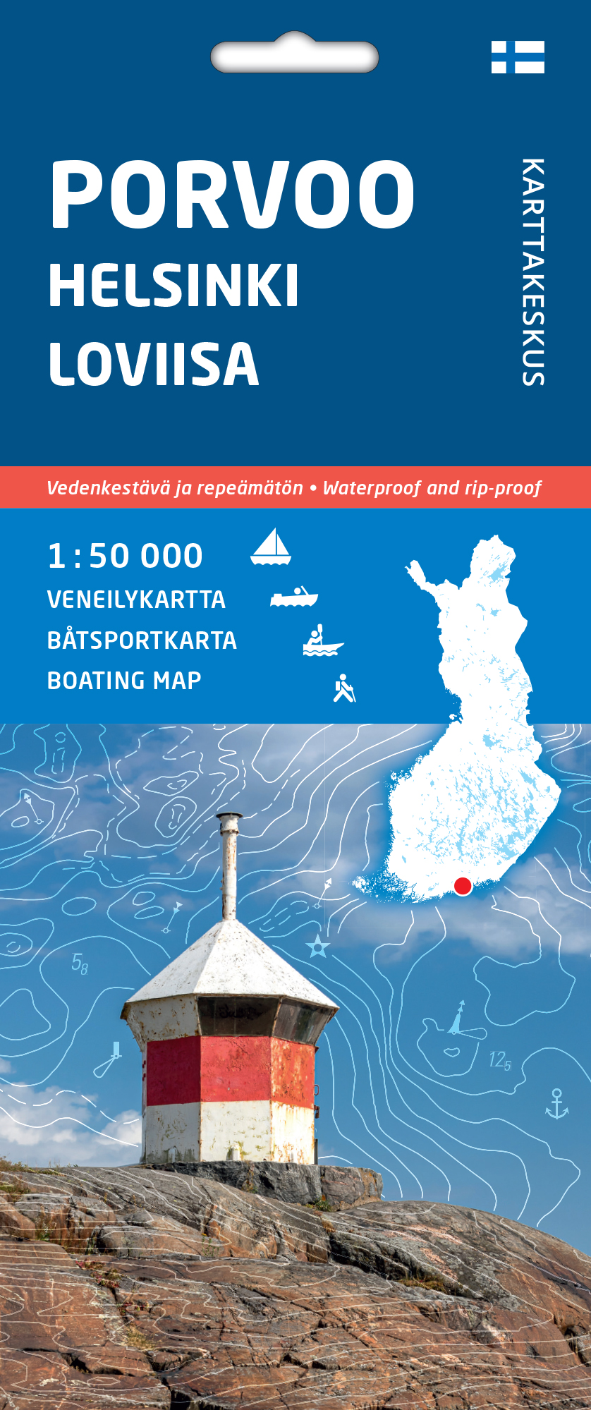 Porvoo Helsinki Loviisa Sjö- & Kustkarta