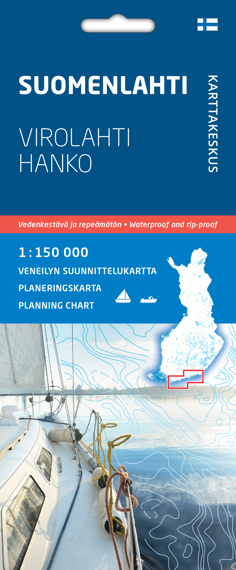Suomenlahti Virolahti Hanko Finska viken Sjö- & Kustkarta