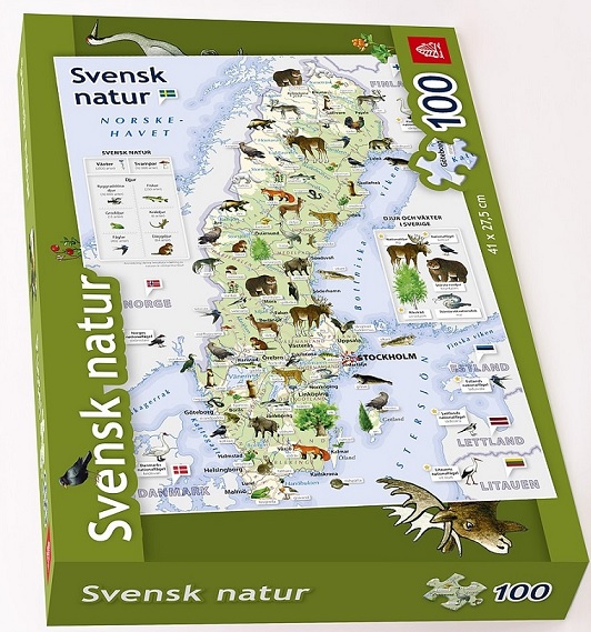 Svensk natur pussel 100 bitar