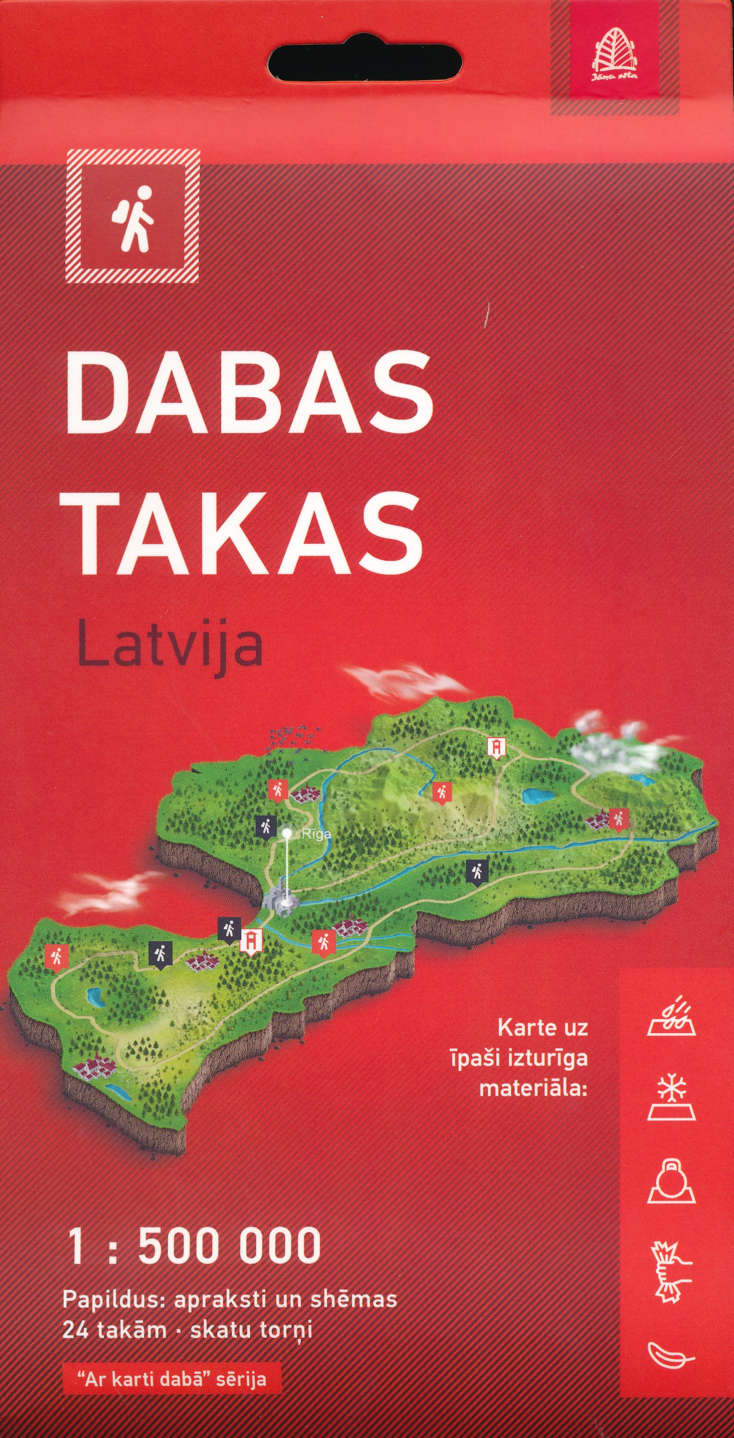 Lettland hiking map