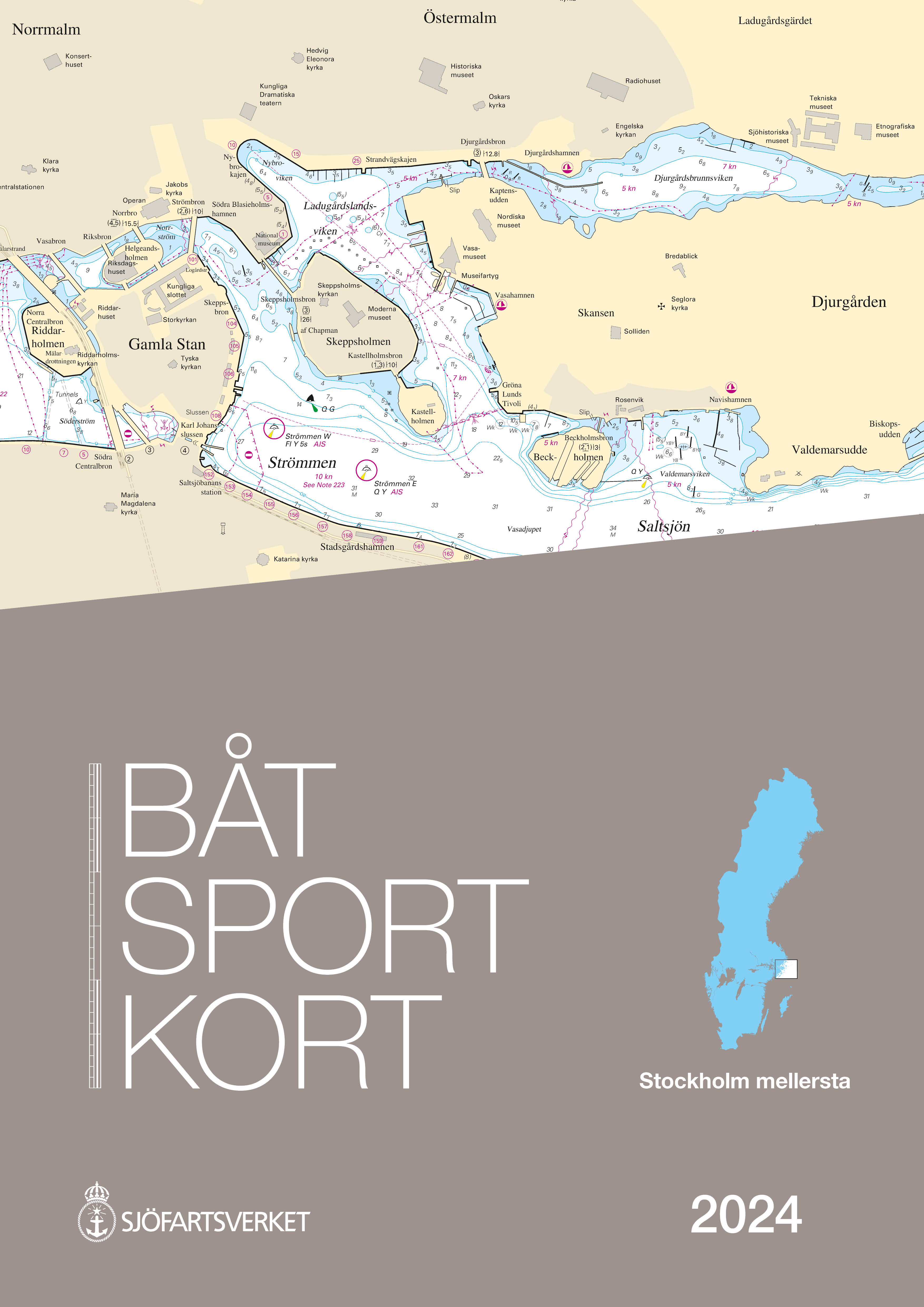 Stockholm Mellersta 2024 Båtsportkort