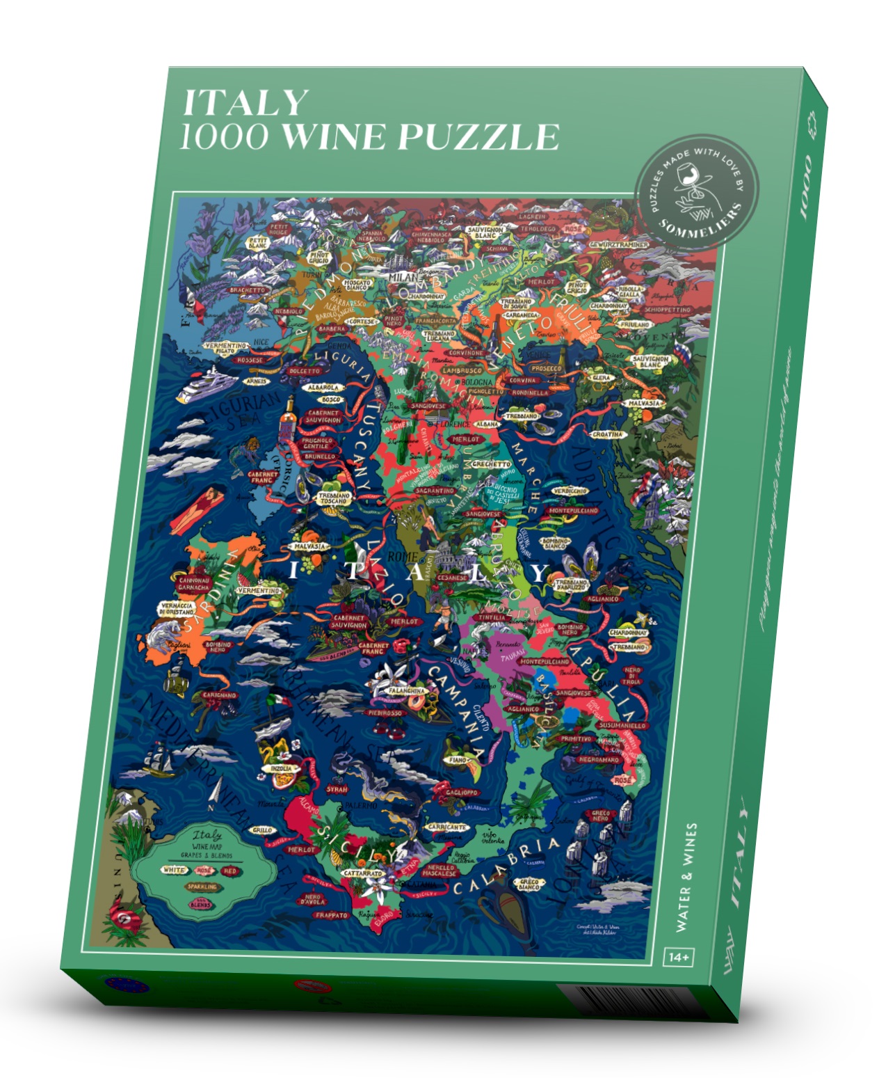 Wine Puzzle Italy 1000 bitar