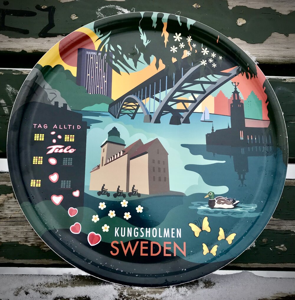 Kungsholmen Bricka Rund 35/38cm diam
