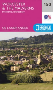 OS150 Worcester The Malverns Surrounding