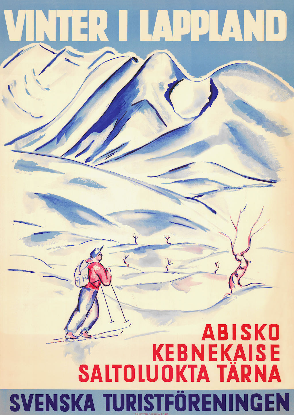 Vykort Vinter i Lappland