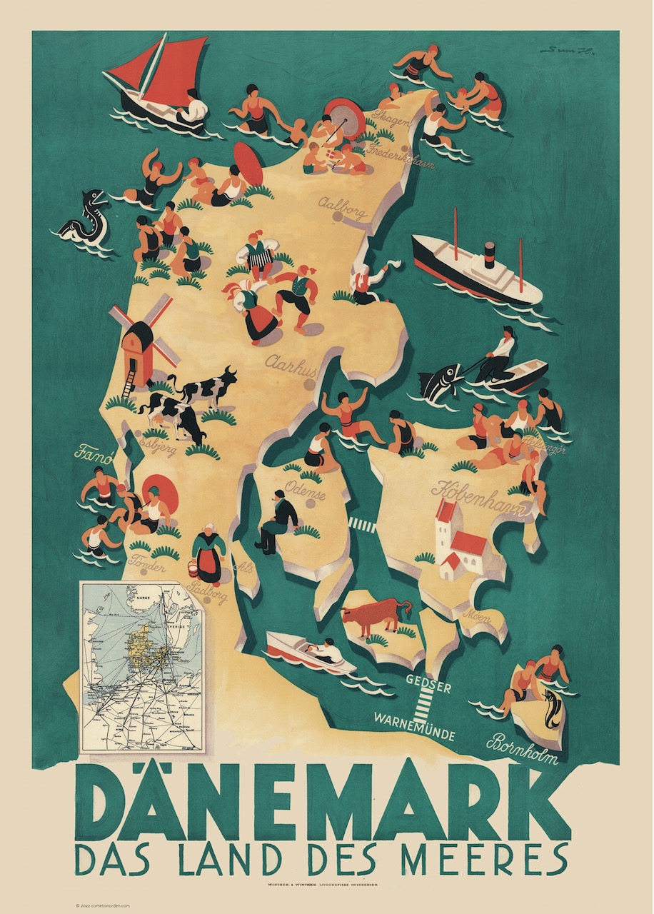 Dänemark - Das Land der Meeres, plansch 50x70