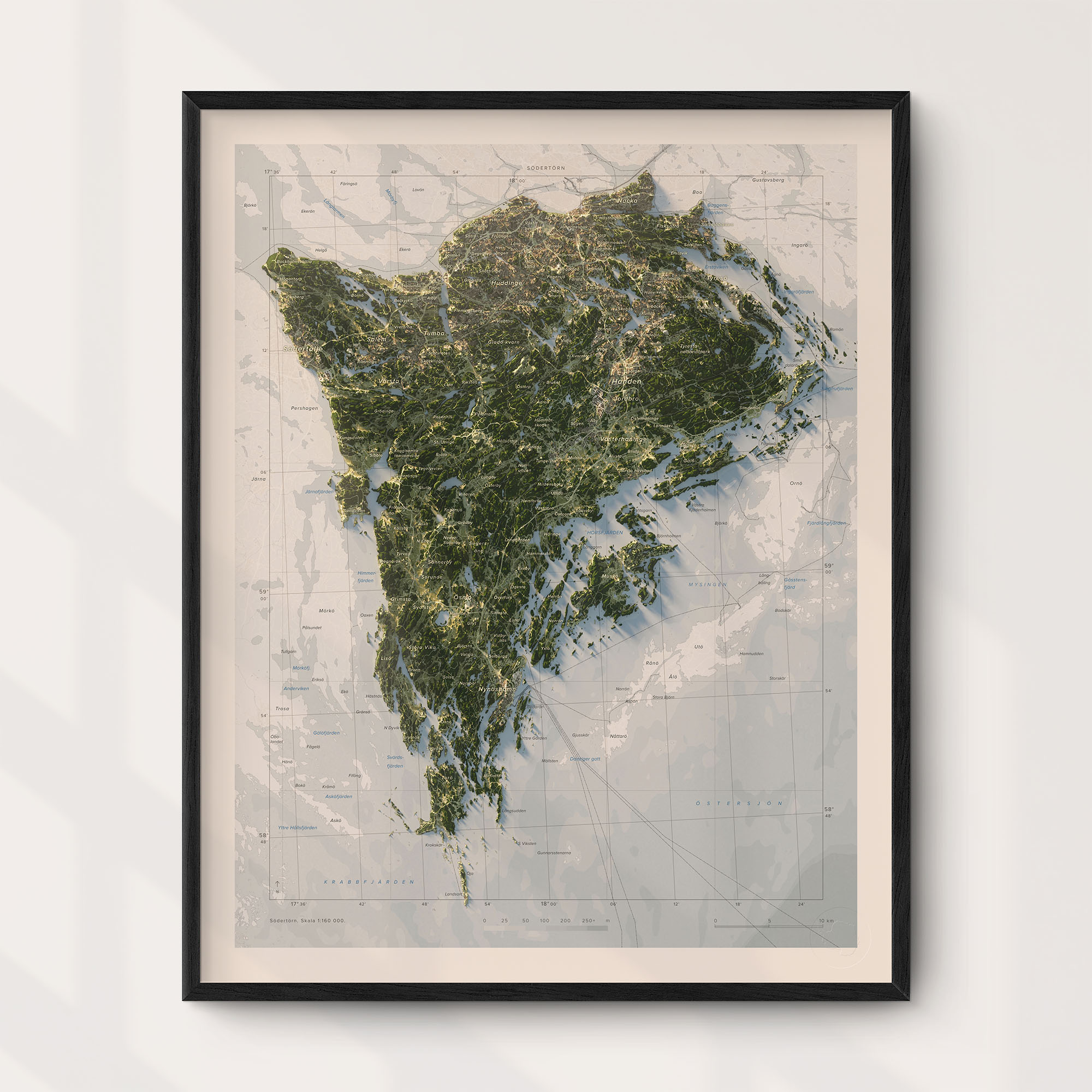 Södertörn 40x50cm Mapbits