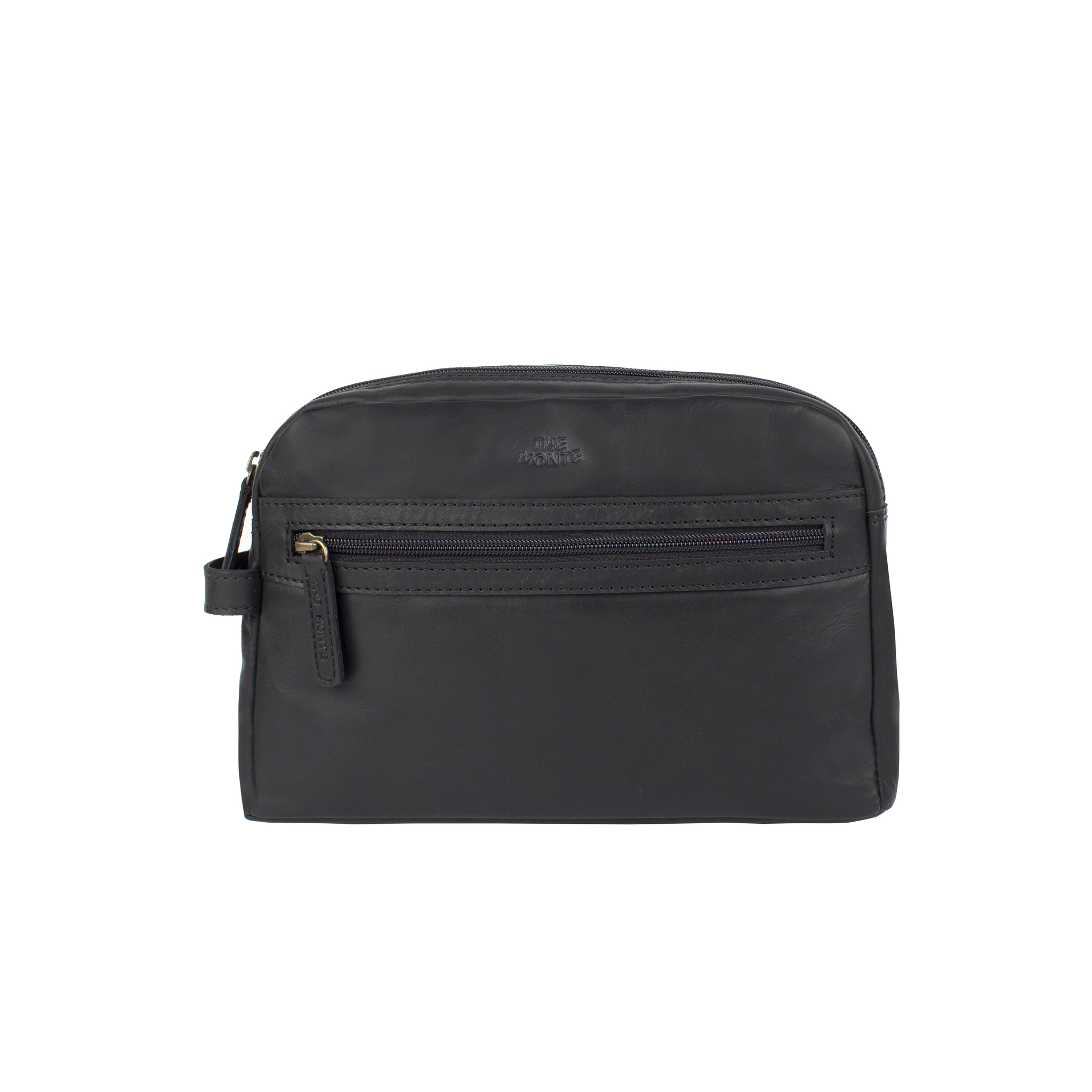 Necessär skinn svart The Monte 6057206