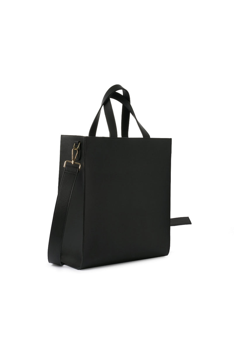 Handväska City Bag | Recycled Leather | Black - Ceannis