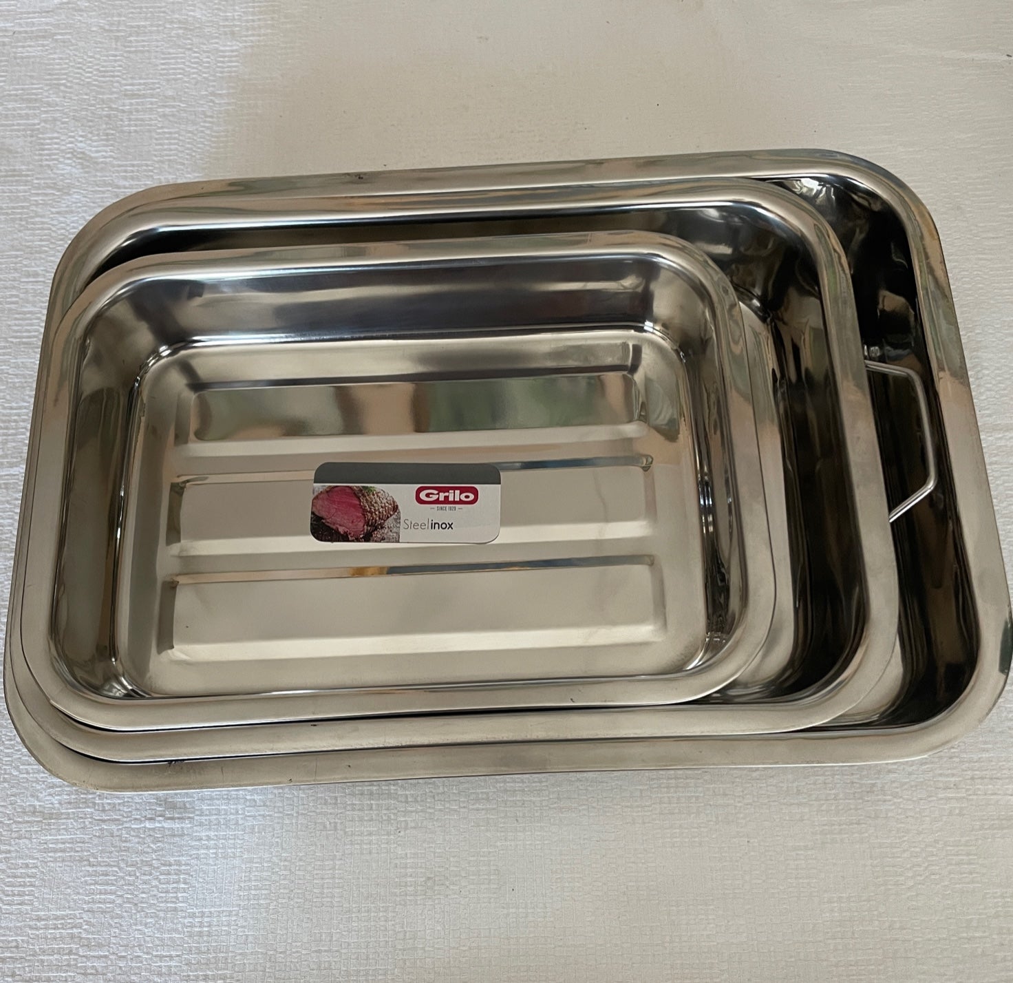 Grilo Lasagneformar i rostfritt stål 3 st